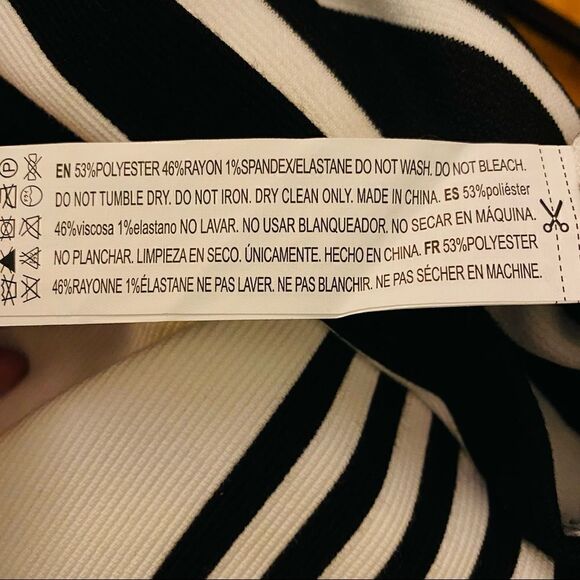 Forever 21 Striped Pencil Mini Skirt XS - Picture 4 of 5
